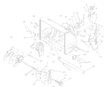 General Assembly Diagram and Parts List for 31AE600E161 2002 Yard Machines Snow Blower